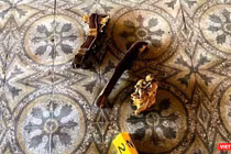 Hiện trường ngai vua triều Nguyễn bị đối tượng Hồ Văn Phương Tâm phá hoại