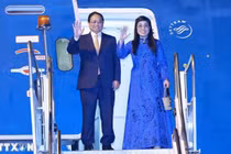 Thủ tướng tới Rio de Janeiro dự Hội nghị BRICS mở rộng và làm việc tại Brazil