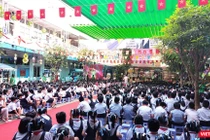 Học sinh một trường Tiểu học trên địa bàn TP.HCM-Ảnh: Hoà Bình