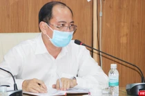 PGS.TS.BS Tăng Chí Thượng, Phó Giám đốc Sở Y tế chỉ đạo tại buổi họp giao ban trực tuyến khẩn cấp với 129 bệnh viện (Ảnh: Hải Linh) 