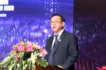 GS.TS Nguyễn Đông Phong - Chủ tịch Hội đồng Trường Đại học Kinh tế TP.HCM phát biểu tại phiên khai mạc TECHFEST Đông Nam Bộ (Ảnh: HB)