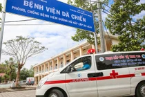 BV Dã chiến Củ Chi - nơi điều trị cho bệnh nhân 1342, 1347 và 1349. Ảnh: Duy Anh 