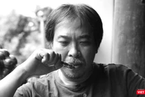 Nhà thơ Nguyễn Quang Thiều (Ảnh: Nguyễn Đình Toán)