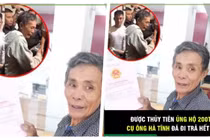 Thuỷ Tiên cứu trợ 200 triệu cho một người nông dân bị lũ cuốn trôi hết hoa màu đi trả nợ ngân hàng (Ảnh: FBNV)