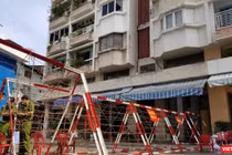 Phong toả khu Chung cư Sư Vạn Hạnh nơi BN1451 cư trú (Ảnh: HB) 