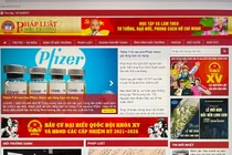 Giao diện trang tin điện tử của Viện Hỗ trợ Pháp lý và Bảo vệ Môi trường.