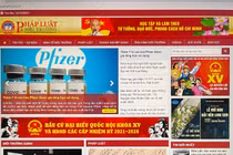 Giao diện trang tin điện tử của Viện Hỗ trợ Pháp lý và Bảo vệ Môi trường.