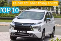 Top 10 ô tô bán chạy nhất tháng 4/2024