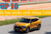 Top 10 ô tô bán chạy nhất tháng 7