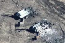 Hệ thống tên lửa S-300 mà Ukraine được viện trợ bị Nga phá hủy (Ảnh: Military Watch Magazine)