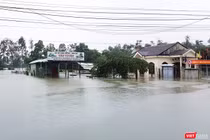 Nhiều huyện trên đại bàn tỉnh Quảng Nam bị ngập úng nặng nề do mưa lớn kéo dài