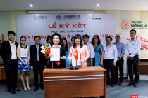 Bà Miyako Kake – Chủ tịch HĐQT, Tổng Giám đốc Học viện Junsei (ĐH quốc tế Kibi, Nhật) và TS. Nguyễn Thị Anh Đào – Chủ tịch HĐQT Đại học Đông Á ký thỏa thuận hợp tác đào tạo và việc làm cho sinh viên các ngành tại Nhật.