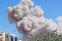 Không quân Nga không kích lực lượng Hồi giáo cực đoan thánh chiến ở Idlib. Syria.