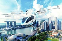 Taxi bay thành phố. Ảnh minh họa CNBC