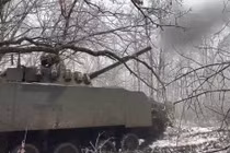 Xe chiến đấu bộ binh BMP-3 pháo kích trên chiến trường Ukraine. Ảnh Army Recognition