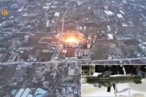 Ukraine sử dụng bom dẫn đường AASM-250 tấn công vị trí quân đội Nga ở Kherson. Ảnh video Army Recognition. 