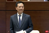 Bộ trưởng Nguyễn Mạnh Hùng trả lời chất vấn Quốc hội tại kỳ họp thứ tư, Quốc hội khóa XV.