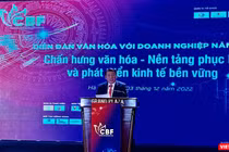 Bộ trưởng Nguyễn Văn Hùng nhấn mạnh, chiều sâu văn hóa giúp các doanh nghiệp không đơn thuần chạy theo lợi nhuận, làm giàu bằng mọi giá. 