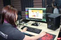 Hoạt động thu âm cho các tập phim Wolfoo được thực hiện tại studio của Sconnect.