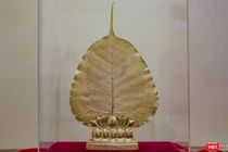 Độc bản lá Bồ Đề dát vàng 24k lớn nhất Việt Nam sẽ được công bố và trao chứng nhật kỷ lục Việt Nam vào đêm khai mạc Lễ hội Quán Thế Âm Ngũ Hành Sơn TP Đà Nẵng 2023.