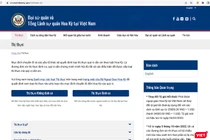 Trang web của Tổng Lãnh sự quán Hoa Kỳ tại TP HCM.