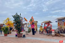 Không gian trải nghiệm Tết truyền thống "Xuân yêu thương" tại bãi biển du lịch Đà Nẵng