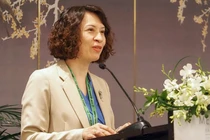 Thứ trưởng Bộ Y tế Nguyễn Thị Liên Hương phát biểu tại buổi toạ đàm