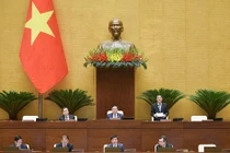 Quốc hội dành cả ngày hôm nay để thảo luận về 3 chương trình mục tiêu quốc gia. (Ảnh: PV/Vietnam+)