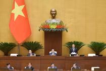 Quốc hội dành cả ngày hôm nay để thảo luận về 3 chương trình mục tiêu quốc gia. (Ảnh: PV/Vietnam+)