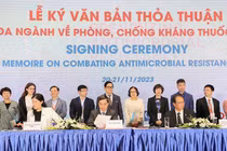 Lễ ký bản thỏa thuận về phòng, chống kháng thuốc giữa Bộ Y tế và các Bộ, ngành, các đối tác phát triển