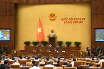 Quang cảnh Kỳ họp thứ 6 Quốc hội khóa XV (ảnhh VGP)