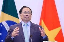 Thủ tướng Phạm Minh Chính phát biểu về chính sách của Việt Nam. (Ảnh: Dương Giang/TTXVN)