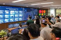 Một góc Trung tâm điều hành thông minh (IOC) TP Đà Nẵng