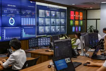 Một góc Trung tâm điều hành thông minh TP Đà Nẵng