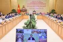 Thủ tưởng Chính phủ Phạm Minh Chính chủ trì Phiên họp thứ 5 của Ủy ban quốc gia về chuyển đổi số và tổ công tác triển khai Đề án 06 của Chính phủ tổ chức ngày 25/2 (Ảnh: VGP/Nhật Bắc)