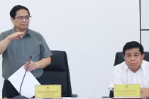 Thủ tướng Phạm Minh Chính nêu rõ, thời gian tới, cần tiếp tục hoàn thiện hệ thống cơ sở vật chất, hạ tầng, kiện toàn bộ máy, tổ chức của Trung tâm Đổi mới sáng tạo Quốc gia - Ảnh: VGP/Nhật Bắc