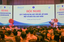 Quang cảnh hội nghị Lấy ý kiến dự án Luật sửa đổi, bổ sung một số điều của Luật Dược 2016 do Bộ Y tế đã tổ chức tại Đà Nẵng.