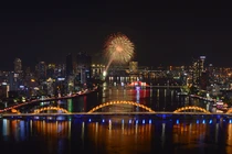 Màn pháo hoa của đội Canada trong đêm trình diễn thứ hai tại DIFF2023