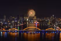 Màn pháo hoa của đội Canada trong đêm trình diễn thứ hai tại DIFF2023