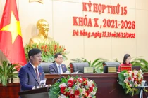 Ông Lương Nguyễn Minh Triết - Chủ tịch HĐND TP Đà Nẵng - phát biểu khai mạc Kỳ họp