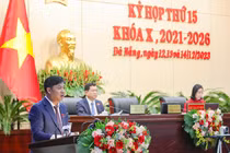 Ông Lương Nguyễn Minh Triết - Chủ tịch HĐND TP Đà Nẵng - phát biểu khai mạc Kỳ họp