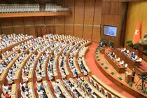 Các đại biểu dự Kỳ họp thứ 6 của Quốc hội khóa XV. (Ảnh: PV/Vietnam+)