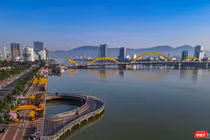 Một góc TP Đà Nẵng từ trên cao