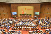 Quốc hội sẽ công bố kết quả lấy phiếu tín nhiệm 44 cá nhân. (Ảnh: PV/Vietnam+)