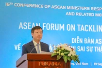 Thứ trưởng Bộ TT&TT Nguyễn Thanh Lâm phát biểu tại Diễn đàn ứng phó và xử lý tin sai sự thật trên không gian mạng