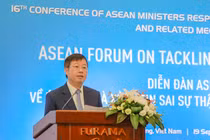 Thứ trưởng Bộ TT&TT Nguyễn Thanh Lâm phát biểu tại Diễn đàn ứng phó và xử lý tin sai sự thật trên không gian mạng