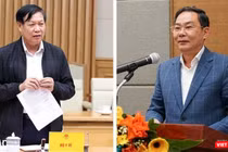 Ông Đỗ Xuân Tuyên (trái) và ông Lê Hồng Sơn (phải)