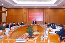 Ông Võ Văn Thưởng - Ủy viên Bộ Chính trị, Thường trực Ban Bí thư, Trưởng Ban Chỉ đạo Trung ương về quản lý biên chế, chủ trì Hội nghị lần thứ hai Ban Chỉ đạo Trung ương về quản lý biên chế (ảnh TTXVN)