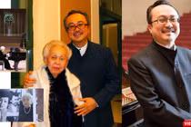 NSND Đặng Thái Sơn và mẹ (Ảnh tư liệu gia đình do NSND Đặng Thái Sơn cung cấp) 