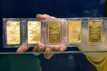Vàng miếng SJC tăng đến 900.000 đồng/lượng ở chiều mua vào so với phiên sáng hôm qua. Ảnh minh hoạ.